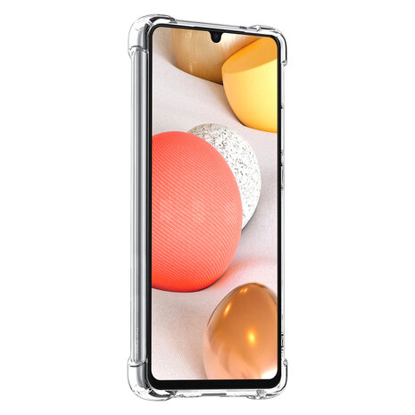 Samsung Galaxy A42 TPU Backcover - Transparent - Antishock Samsung Galaxy A42 TPU Backcover - Transparent - Antishock