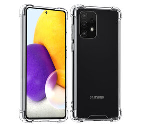 Samsung Galaxy A72 TPU Backcover - Transparant - Antishock Samsung Galaxy A72 TPU Backcover - Transparant - Antishock