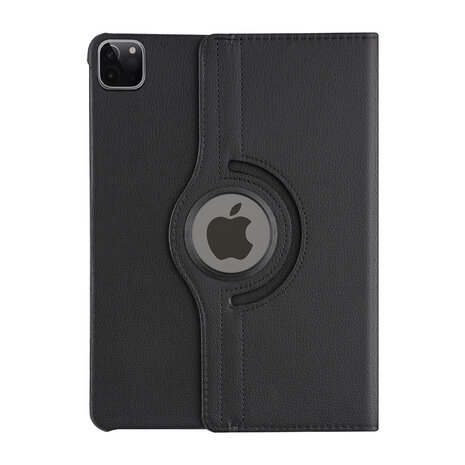 Apple iPad Pro 11 (2021) Book Case Tablethoes - Zwart - 360 Graden Draaibaar Apple iPad Pro 11 (2021) Book Case Tablethoes - Zwart - 360 Graden Draaibaar