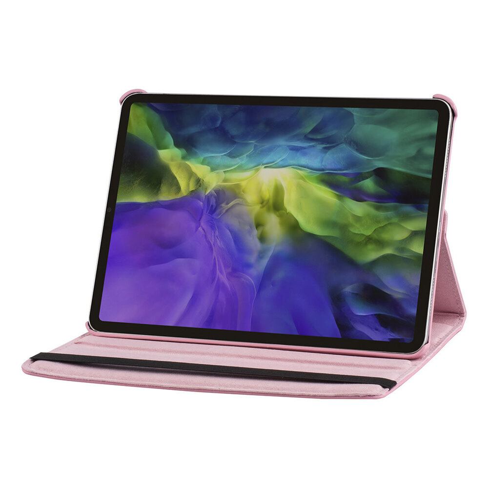Apple iPad Pro 11 (2021) Book Case Tablethoes - Roze - 360 Graden Draaibaar Apple iPad Pro 11 (2021) Book Case Tablethoes - Roze - 360 Graden Draaibaar