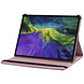 Apple iPad Pro 11 (2021) Book Case Tablethoes - Rose Gold - 360 Graden Draaibaar Apple iPad Pro 11 (2021) Book Case Tablethoes - Rose Gold - 360 Graden Draaibaar