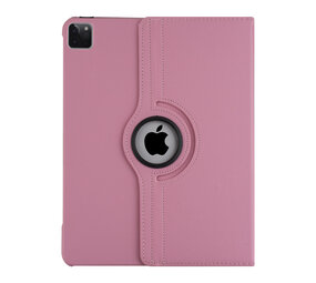 Apple iPad Pro 12.9 (2021) Book Case Tablethoes - Roze - 360 Graden Draaibaar Apple iPad Pro 12.9 (2021) Book Case Tablethoes - Roze - 360 Graden Draaibaar
