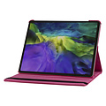 Apple iPad Pro 12.9 (2021) Book Case Tablethoes - Felroze - 360 Graden Draaibaar