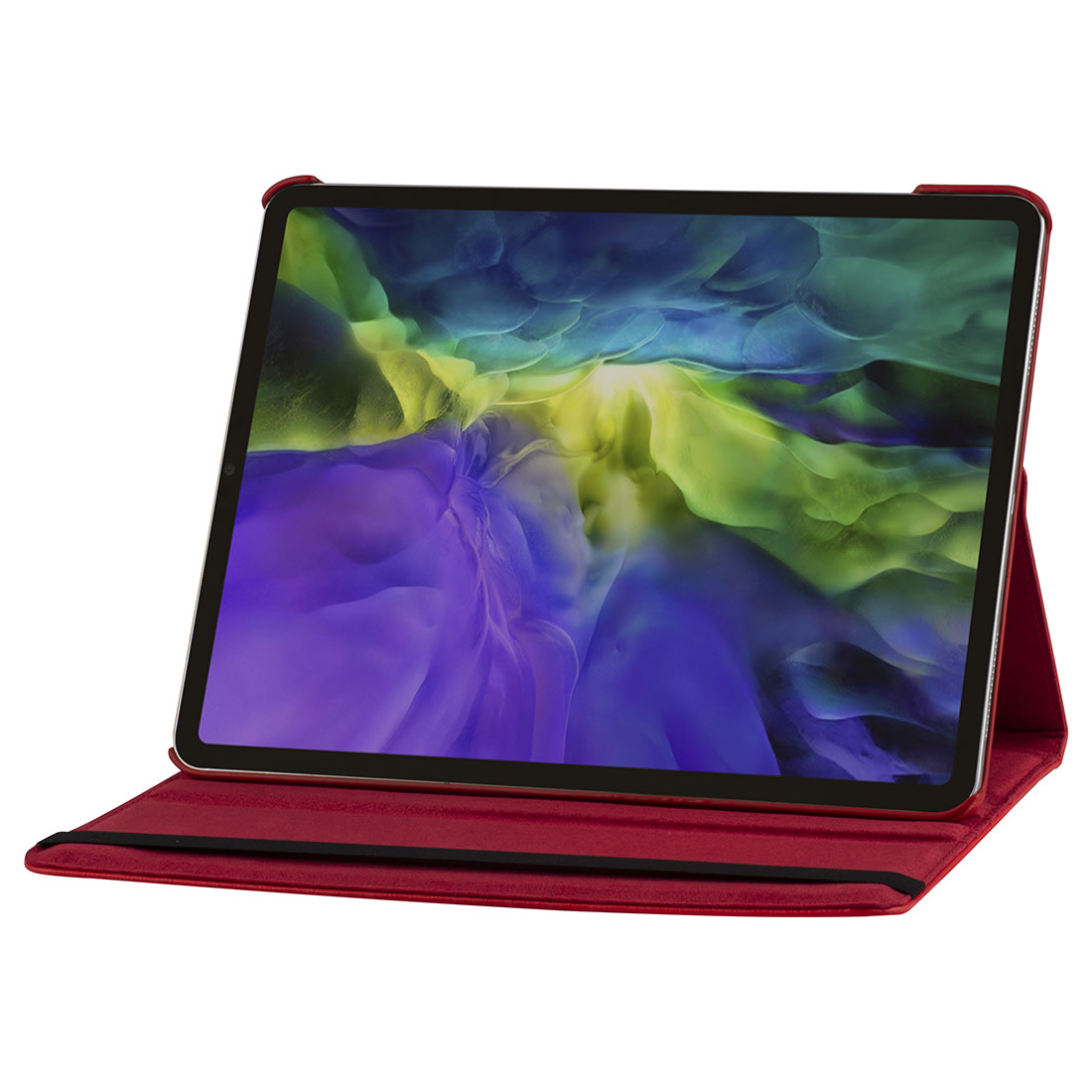Apple iPad Pro 12.9 (2021) Book Case Tablethoes - Rood - 360 Graden Draaibaar, foto 3 van 4