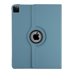 Apple iPad Pro 12.9 (2021) Tablet Housse - Bleu clair - Rotatif à 360 degrés