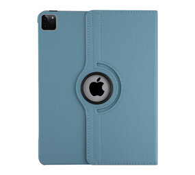 Apple iPad Pro 12.9 (2021) Book Case Tablet - Light Blue - 360 Degree Rotatable Apple iPad Pro 12.9 (2021) Book Case Tablet - Light Blue - 360 Degree Rotatable