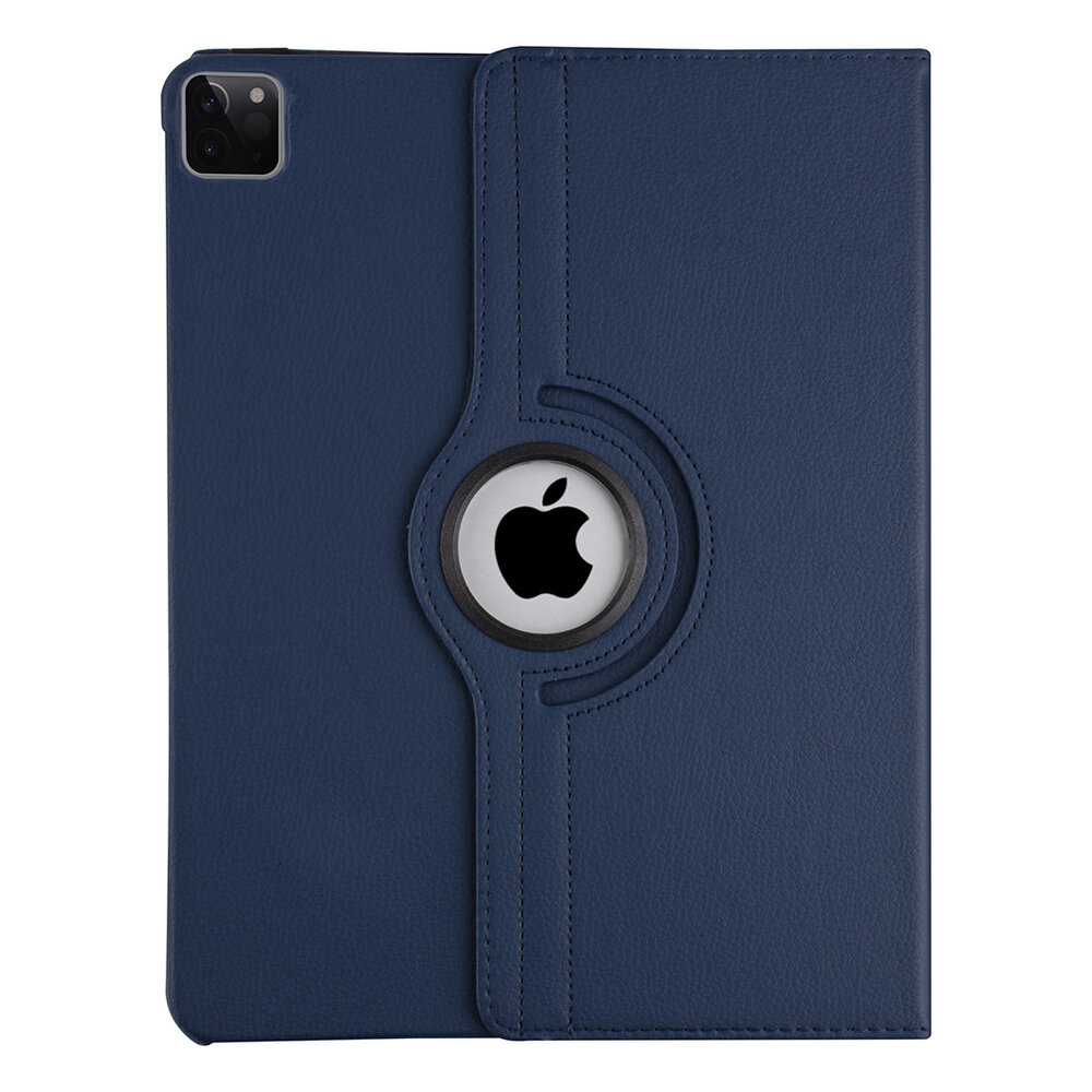 Apple iPad Pro 12.9 (2021) Book Case Tablet - Dark Blue - 360 Degree Rotatable Apple iPad Pro 12.9 (2021) Book Case Tablet - Dark Blue - 360 Degree Rotatable