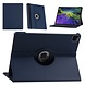 Apple iPad Pro 12.9 (2021) Tablet Housse - Bleu foncé - Rotatif à 360 degrés Apple iPad Pro 12.9 (2021) Tablet Housse - Bleu foncé - Rotatif à 360 degrés