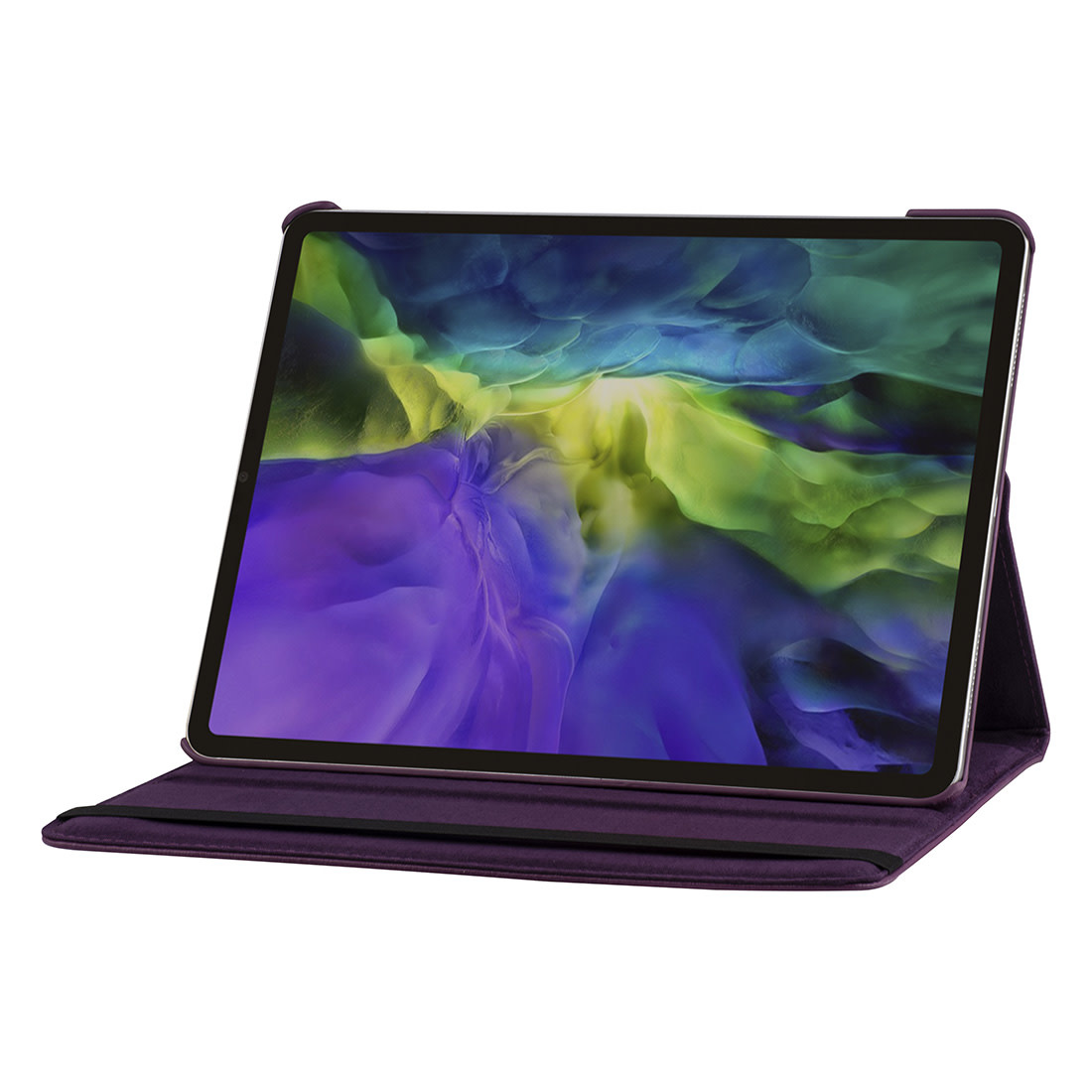 Apple iPad Pro 12.9 (2021) Book Case Tablethoes - Paars - 360 Graden Draaibaar, foto 4 van 4