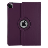 Apple iPad Pro 12.9 (2021) Tablet Housse - Violet - Rotatif à 360 degrés Apple iPad Pro 12.9 (2021) Tablet Housse - Violet - Rotatif à 360 degrés