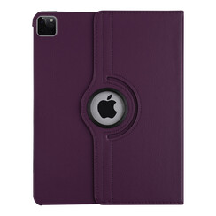 Apple iPad Pro 12.9 (2021) Book Case Tablet - Lila - 360 Grad drehbar