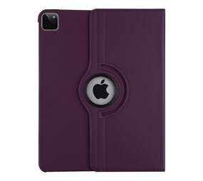 Apple iPad Pro 12.9 (2021) Book Case Tablet - Purple - 360 Degree Rotatable Apple iPad Pro 12.9 (2021) Book Case Tablet - Purple - 360 Degree Rotatable