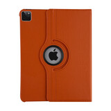 Apple iPad Pro 12.9 (2021) Book Case Tablethoes - Oranje - 360 Graden Draaibaar Apple iPad Pro 12.9 (2021) Book Case Tablethoes - Oranje - 360 Graden Draaibaar