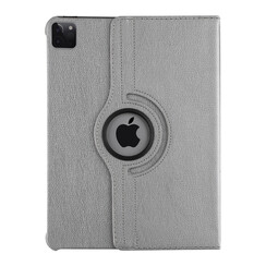Apple iPad Pro 12.9 (2021) Book Case Tablet - Silver - 360 Degree Rotatable