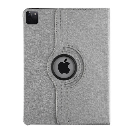 Apple iPad Pro 12.9 (2021) Tablet Housse - Argent - Rotatif à 360 degrés Apple iPad Pro 12.9 (2021) Tablet Housse - Argent - Rotatif à 360 degrés