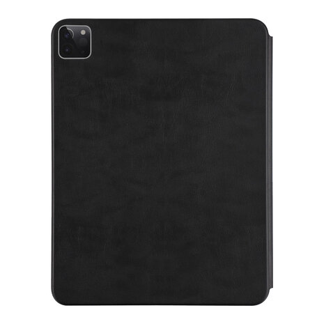 Apple iPad Pro 12.9 (2021) Book Case Tablethoes - Zwart - Smart Case Apple iPad Pro 12.9 (2021) Book Case Tablethoes - Zwart - Smart Case