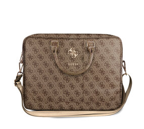 Guess Guess 15 Inch PU-Leder Laptop- und Tablet-Tasche - Big 4G Logo - Braun Guess Guess 15 Inch PU-Leder Laptop- und Tablet-Tasche - Big 4G Logo - Braun