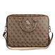 Guess Guess 15 Inch PU Leather Laptop and Tablet Bag - Big 4G Logo - Brown Guess Guess 15 Inch PU Leather Laptop and Tablet Bag - Big 4G Logo - Brown