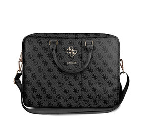 Guess Guess 15 Inch PU Leather Laptop- en Tablettas - Big 4G Logo - Grijs Guess Guess 15 Inch PU Leather Laptop- en Tablettas - Big 4G Logo - Grijs