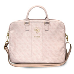Guess 15 Inch PU Leather Laptop- en Tablettas - Big 4G Logo - Roze