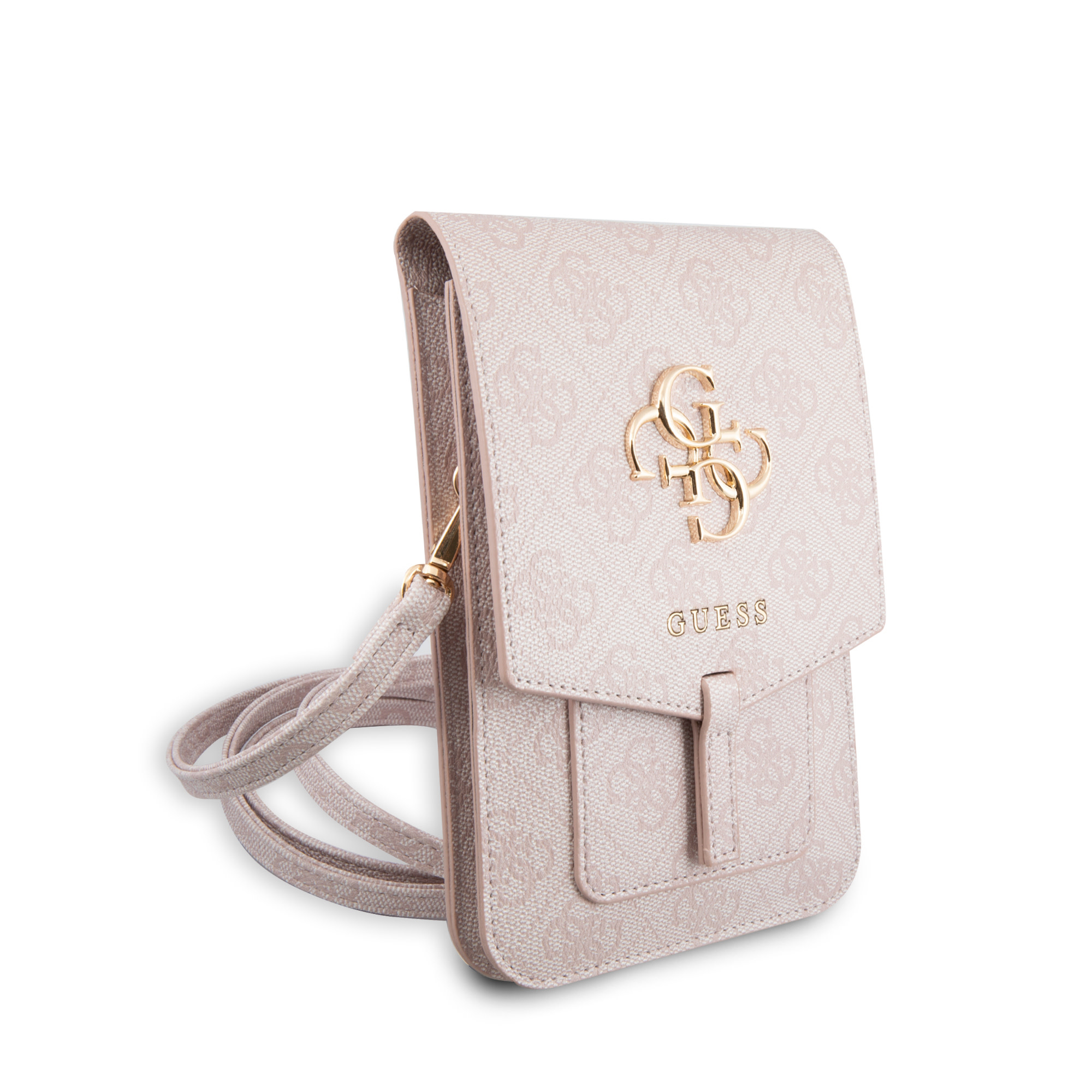 Guess Guess 7 inch PU Leather Telefoontas - Wallet bag - Big 4G Logo -Roze, foto 3 van 4