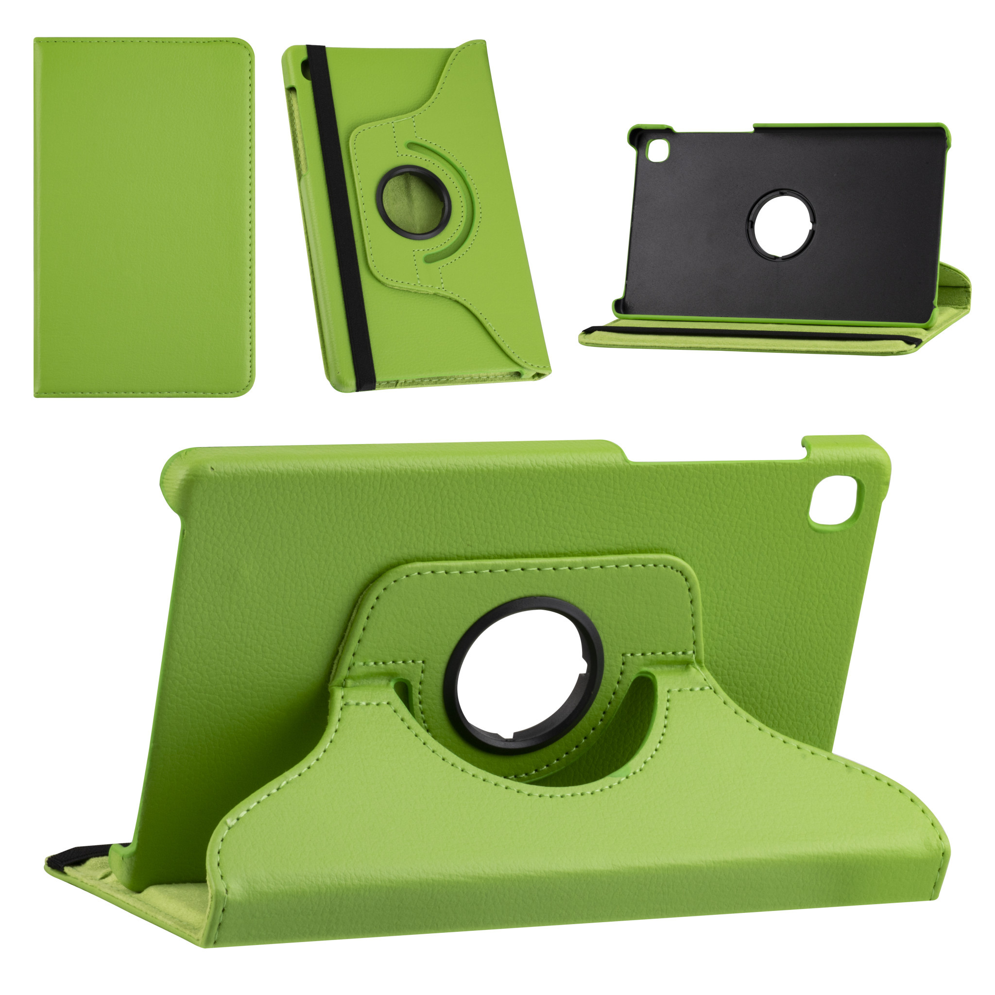Samsung Tab A7 Lite 8.7 (2021) Book Case Tablethoes - Groen - (T220-T225) - 360 graden draaibaar, foto 4 van 4