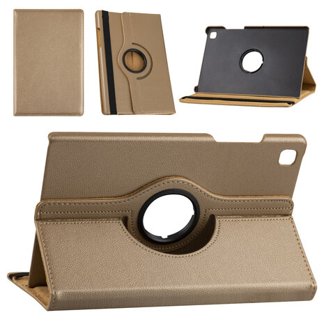 Samsung Tab A7 10.4 (2020) Tablet Housse - Or - (T500-T505) - 360 degrés rotatif Samsung Tab A7 10.4 (2020) Tablet Housse - Or - (T500-T505) - 360 degrés rotatif