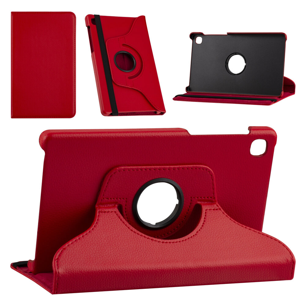 Samsung Tab A7 Lite 8.7 (2021) Book Case Tablet - Red - (T220-T225) - 360 degrees rotatable Samsung Tab A7 Lite 8.7 (2021) Book Case Tablet - Red - (T220-T225) - 360 degrees rotatable