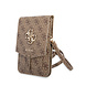 Guess Guess 7 inch PU Leather Wallet bag - Brown - Big 4G Logo - GUWBG4GFBR Guess Guess 7 inch PU Leather Wallet bag - Brown - Big 4G Logo - GUWBG4GFBR