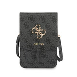 Guess Guess 7 inch PU Leather Telefoontas - Wallet bag - Grijs - Big 4G Logo - GUWBG4GFGR