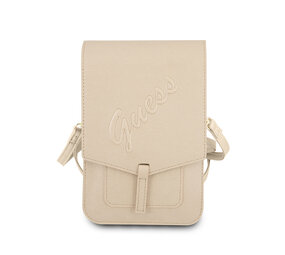 Guess Guess 7 inch Wallet Bag - Gold - Saffiano Leather- GUWBRSAVSLG Guess Guess 7 inch Wallet Bag - Gold - Saffiano Leather- GUWBRSAVSLG