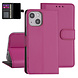 iPhone 13 Mini Book type case - Hot Pink - Card holder - Magnetic closure iPhone 13 Mini Book type case - Hot Pink - Card holder - Magnetic closure