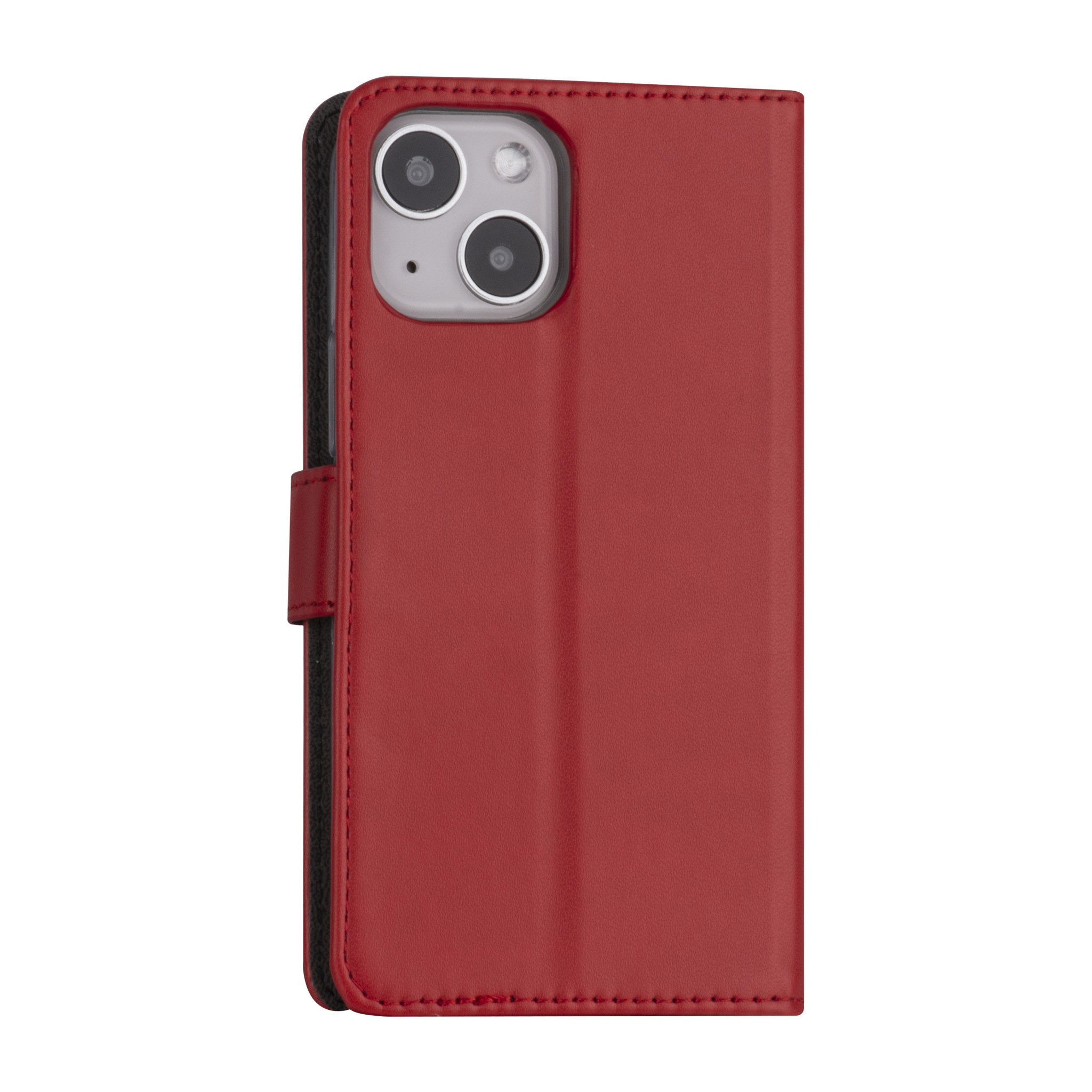 iPhone 13 Mini Booktype hoesje - Rood - Pasjeshouder - Magneetsluiting, foto 3 van 4