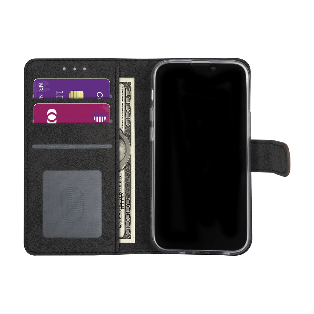 iPhone 13 Mini Book type case - Brown - Card holder - Magnetic closure iPhone 13 Mini Book type case - Brown - Card holder - Magnetic closure