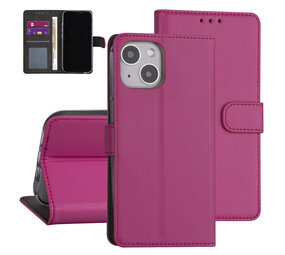 iPhone 13 Book-Case hul - Hot Pink - Kartenhalter - Magnetverschluss iPhone 13 Book-Case hul - Hot Pink - Kartenhalter - Magnetverschluss