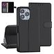 iPhone 13 Pro Book type housse - Noir - Porte-cartes - Fermeture magnétique iPhone 13 Pro Book type housse - Noir - Porte-cartes - Fermeture magnétique