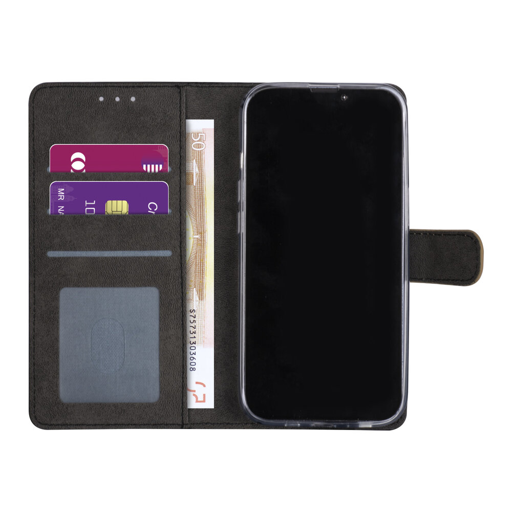 iPhone 13 Pro Book type case - Gold - Card holder - Magnetic closure iPhone 13 Pro Book type case - Gold - Card holder - Magnetic closure