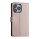 iPhone 13 Pro Book-Case hul - Rose Gold - Kartenhalter - Magnetverschluss iPhone 13 Pro Book-Case hul - Rose Gold - Kartenhalter - Magnetverschluss