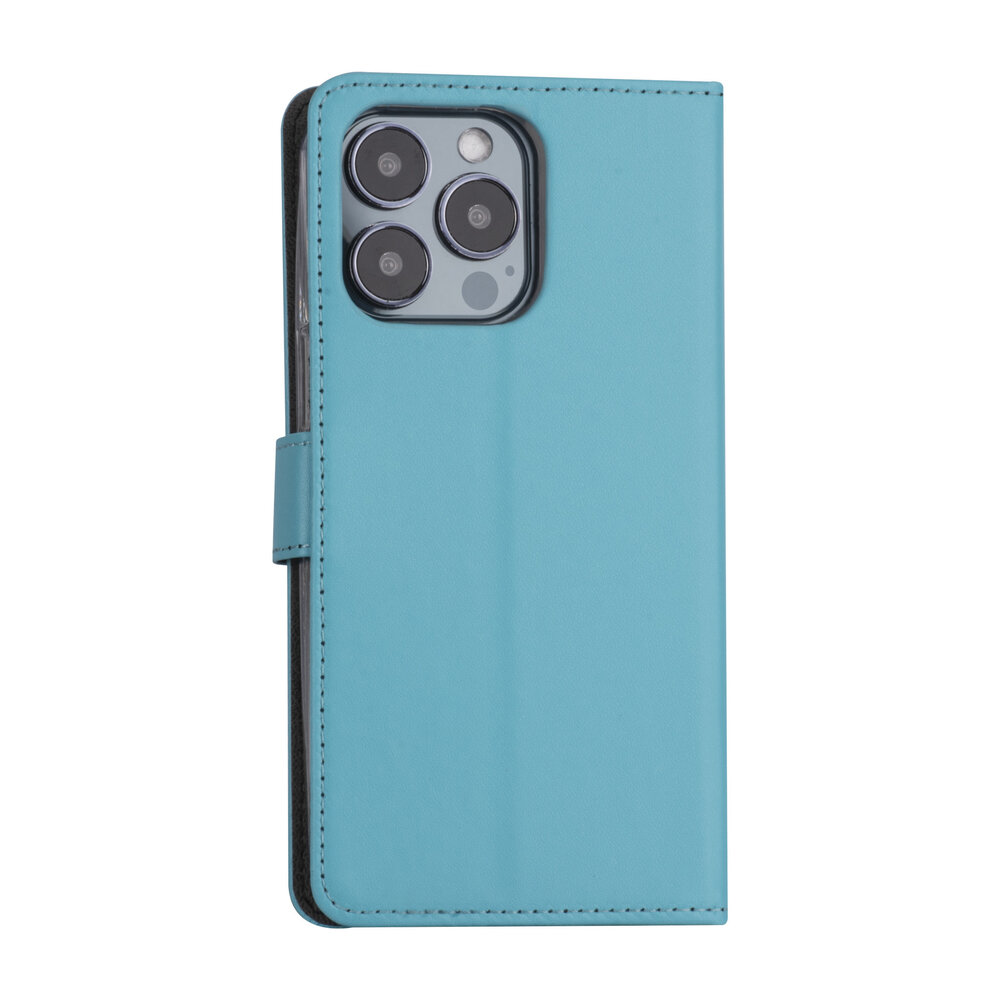 iPhone 13 Pro Book-Case hul - Hellblau - Kartenhalter - Magnetverschluss iPhone 13 Pro Book-Case hul - Hellblau - Kartenhalter - Magnetverschluss