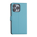iPhone 13 Pro Book type housse - Bleu clair - Porte-cartes - Fermeture magnétique iPhone 13 Pro Book type housse - Bleu clair - Porte-cartes - Fermeture magnétique