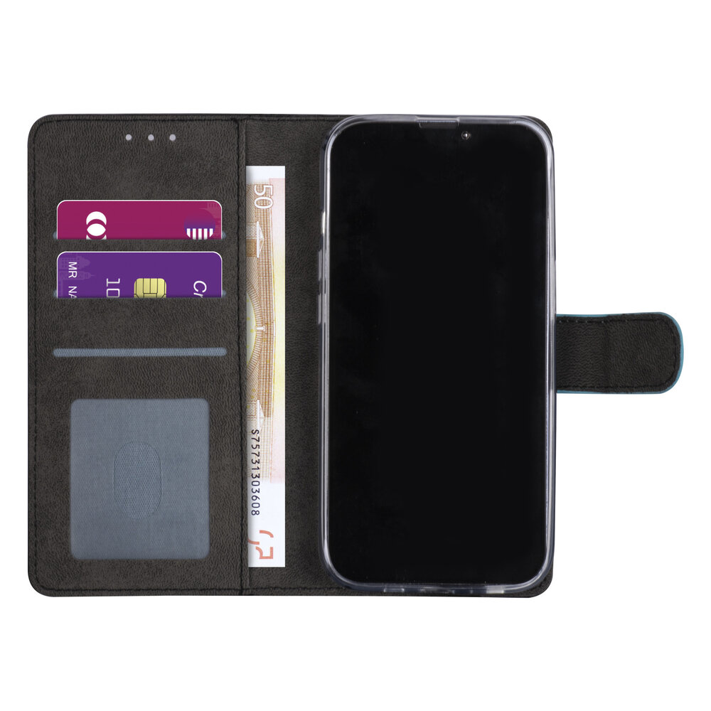 iPhone 13 Pro Book-Case hul - Hellblau - Kartenhalter - Magnetverschluss iPhone 13 Pro Book-Case hul - Hellblau - Kartenhalter - Magnetverschluss
