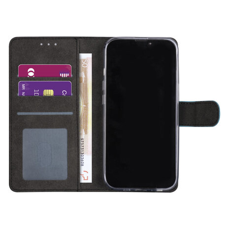 iPhone 13 Pro Book type housse - Bleu clair - Porte-cartes - Fermeture magnétique iPhone 13 Pro Book type housse - Bleu clair - Porte-cartes - Fermeture magnétique