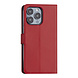 iPhone 13 Pro Book type case - Red - Card holder - Magnetic closure iPhone 13 Pro Book type case - Red - Card holder - Magnetic closure