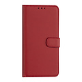 iPhone 13 Pro Max Book type case - Red - Card holder - Magnetic closure