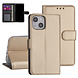 iPhone 13 Mini Booktype hoesje - Goud - Pasjeshouder - Magneetsluiting iPhone 13 Mini Booktype hoesje - Goud - Pasjeshouder - Magneetsluiting