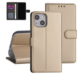iPhone 13 Book type housse - Or - Porte-cartes - Fermeture magnetique iPhone 13 Book type housse - Or - Porte-cartes - Fermeture magnetique