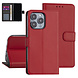 iPhone 13 Pro Book type case - Red - Card holder - Magnetic closure iPhone 13 Pro Book type case - Red - Card holder - Magnetic closure