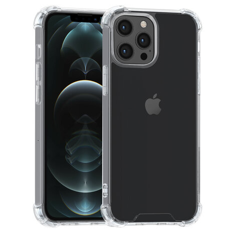 iPhone 13 Pro TPU Backcover - Transparant - Antishock iPhone 13 Pro TPU Backcover - Transparant - Antishock