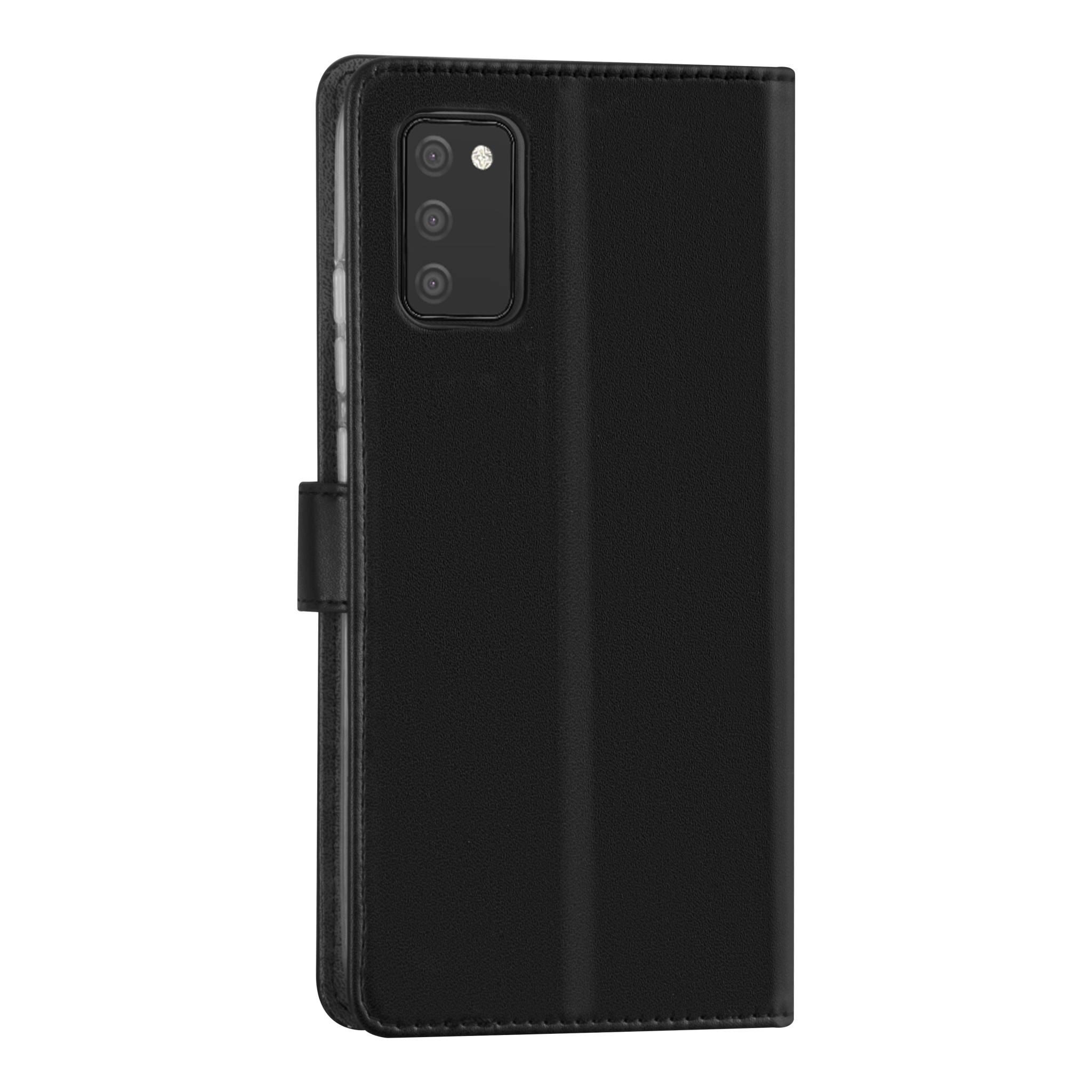 Samsung Galaxy A02s Booktype hoesje - Zwart - Pasjeshouder - Magneetsluiting, foto 2 van 3