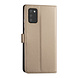 Samsung Galaxy A02s Book type case - Gold - Card holder - Magnetic closure Samsung Galaxy A02s Book type case - Gold - Card holder - Magnetic closure